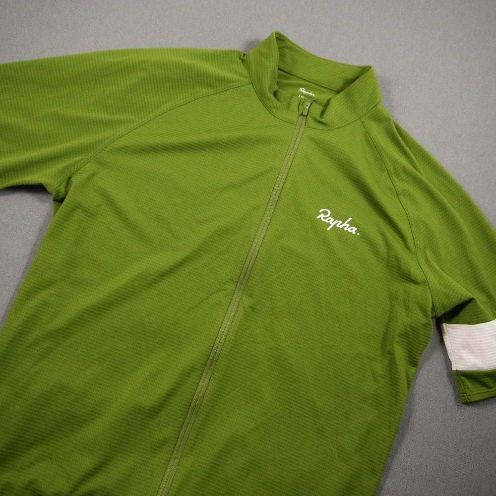 Rapha Core Lightweight Short Sleeve Men Cycling Jersey L Performance Green White
